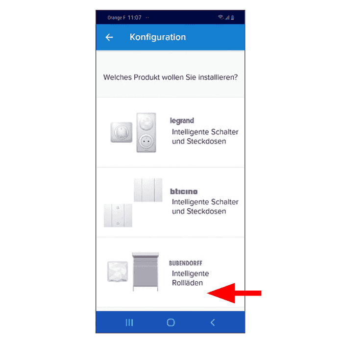 Home+Control App Legrand Bubendorff Rollladen